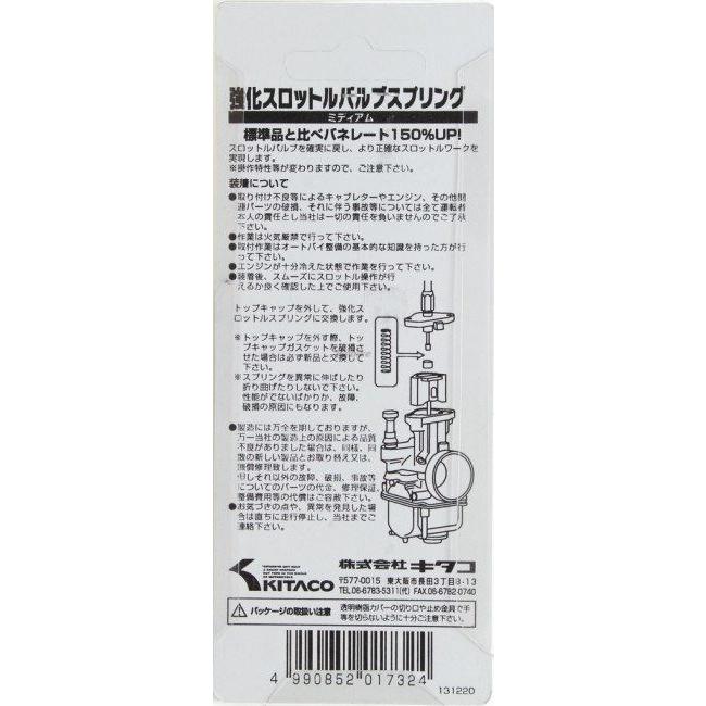 KーCON KITACO キタコ PWK28/Mキャブレター用補修パーツ B1.スロットル