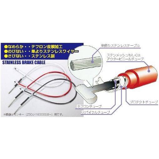 KーCON KITACO キタコ ステンレスブレーキケーブル ダックス CD50