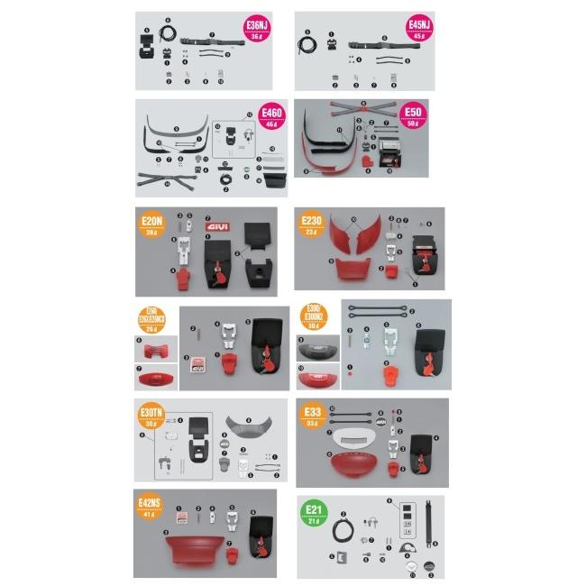 GIVI ジビ 【補修部品】ボルト (ベース固定金具) [Z106] E52 : E50 TRK33N TRK46N V46 E460 E45NJ E36NJ B33NMK B33NML E41 V35 車体用バッグ・ケース | GIVI | 01