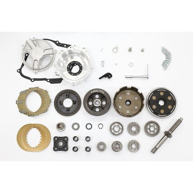 キタコ ホンダ エイプ/XRモタード/NSF100用 クラッチカバー クーラー付 NECTO ネクト 乾式クラッチ バージョンアップキットC【 APE / XR NSF