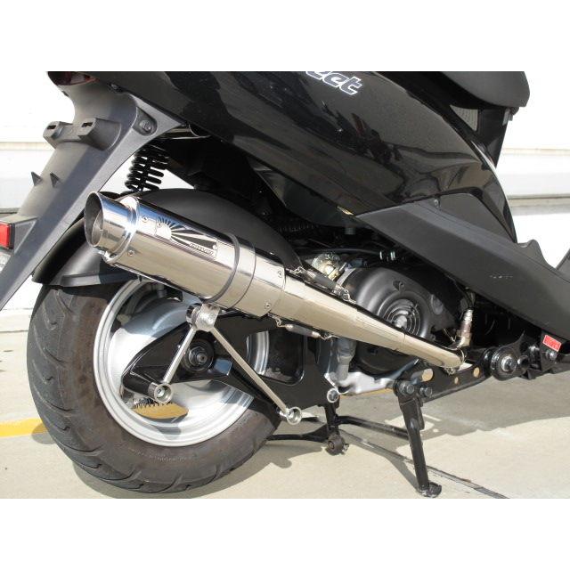 HOT LAP ホットラップ スポーツマフラー サイレンサータイプ：ブラックタイプ / 仕様：キャタライザー付き AXIS トリート [アクシス] YAMAHA ヤマハ マフラーの画像