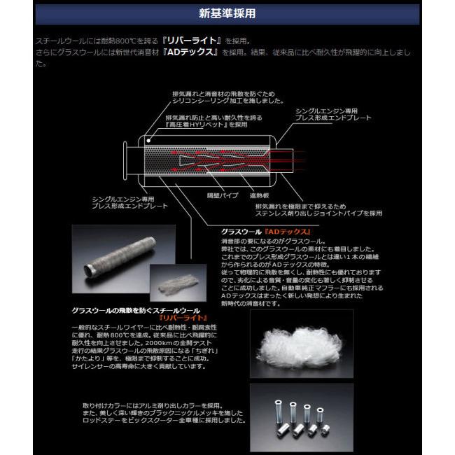 匿名配送 BEAMS ビームス SS300 フルエキゾーストマフラー サイレンサー：チタン TW200 TW225E 【C6849356215】(24936円)