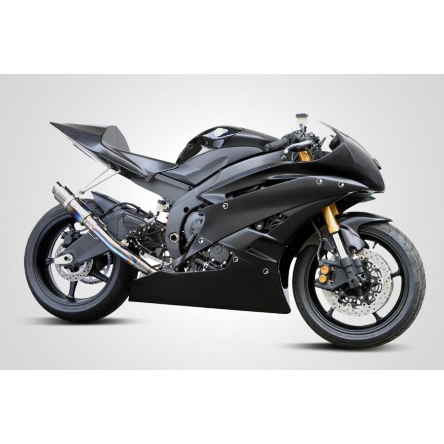 K-FACTORY - ケイファクトリー FRC チタン スリップオンマフラー GP手あい 1本出し YZF-R6 YAMAHA ヤマハ えり巻き 車、バイク、自転車-バイク