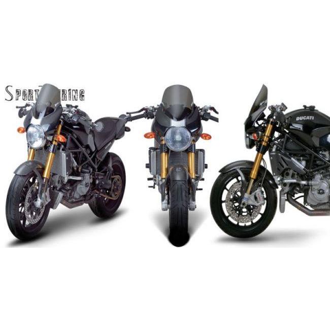 ZEROGRAVITY ゼログラビティ スクリーン 【スポーツツーリング】 カラー：ダークスモーク 1000  MONSTER S2R S4 S4R MONSTER1000 MONSTER1000S MONSTER900 外装 | ZERO GRAVITY | 03