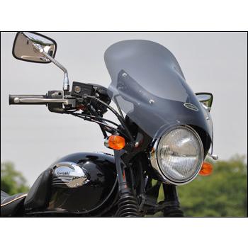 CHIC DESIGN シックデザイン ガイラシールド スクリーンカラー：スモーク / サイズ：M W400 KAWASAKI カワサキ スクリーン 外装 | CHIC DESIGN