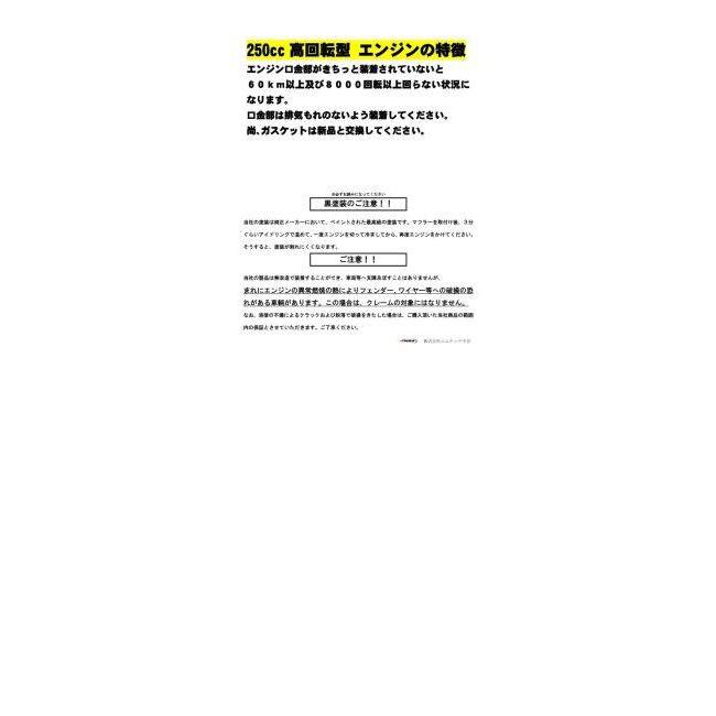 エムテック中京 M-TEC中京 ショート管マフラー(S4) GF250 GS250FW
