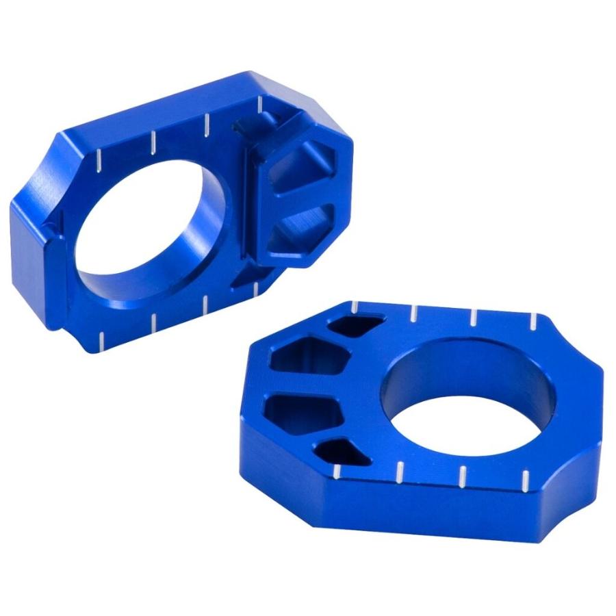 ZETA ジータ アクスルブロック カラー：ブルー KLX450R KX125 KX250 (2st) KX250F KX450F RM-Z250 RM-Z450 Vストローム800DE KAWASAKI カワサキ SUZUKI スズキ | ZETA