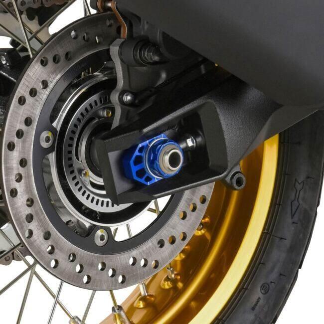 ZETA ジータ アクスルブロック カラー：ブルー KLX450R KX125 KX250 (2st) KX250F KX450F RM-Z250 RM-Z450 Vストローム800DE KAWASAKI カワサキ SUZUKI スズキ | ZETA | 02