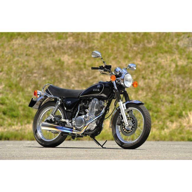 オーバーレーシング SR400 チタンメガホンマフラー MANXタイプ 13-40-08 チタンメガホン MANXタイプ OVER RACING SR400/500用