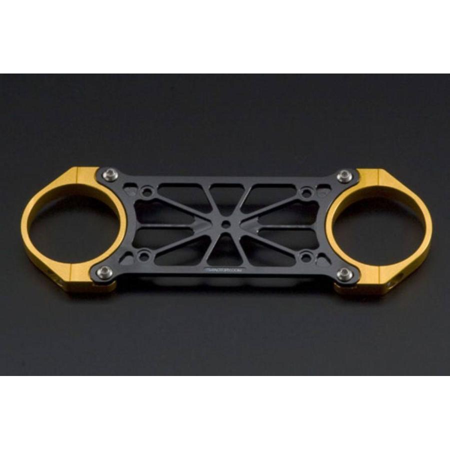 K-FACTORY ケイファクトリー フロントスタビライザー プレート色：スーパーブラック / クランプ色：ストロングゴールド サスペンション 足回り | K-FACTORY