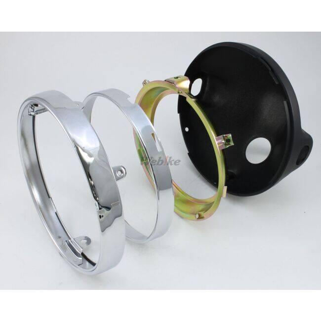 DOREMI COLLECTION ドレミコレクション ヘッドライトリムケースセット カラー：黒 Z1 Z2 KZ900 Z750 KZ1000 KZ1000M2 Z750FX Z400FX H2 W3 KAWASAKI カワサキ | DOREMI COLLECTION | 02