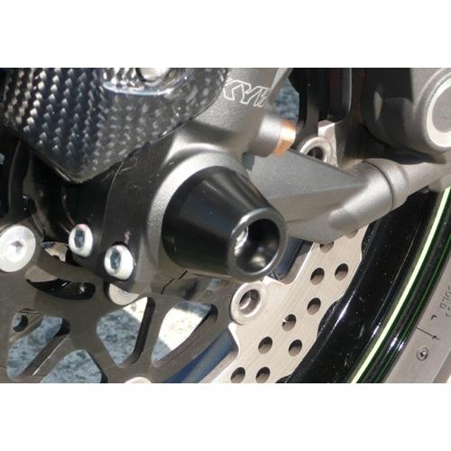 AGRAS アグラス フロントアクスルプロテクター 素材：ジュラコン/カラー：ブラック ZX-10R ZX-6R KAWASAKI カワサキ アクスルスライダー フレーム | Agras | 03