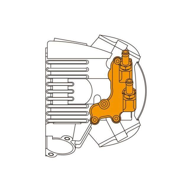 SP武川 SPタケガワ オイルクーラーユニット(ラバーホース用) ゴリラ モンキー HONDA ホンダ オイルクーラー 冷却関連 エンジン | スペシャルパーツ武川 | 01