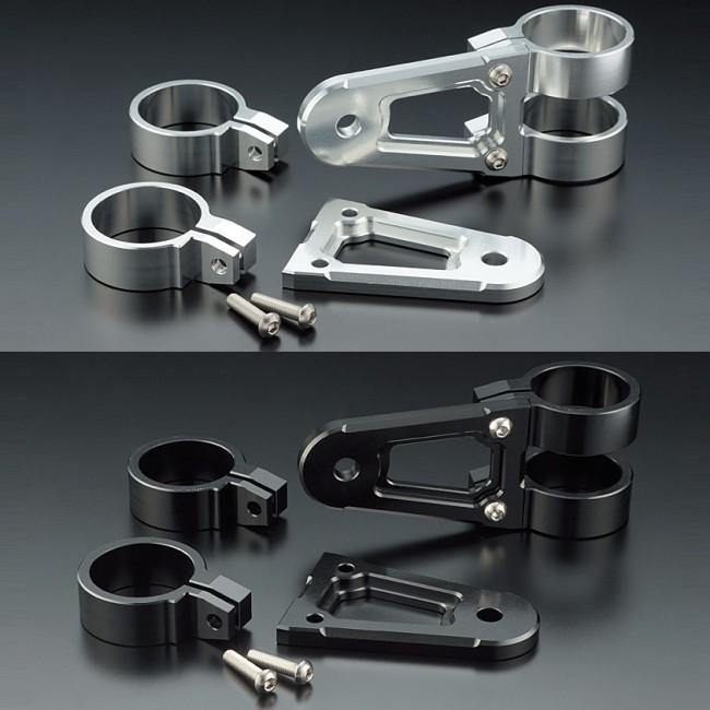【未使用】PMC.Inc Billetヘッドライトステーキット シルバー PMC ピーエムシー ビレット ヘッドライトステー TYPE-1 カラー