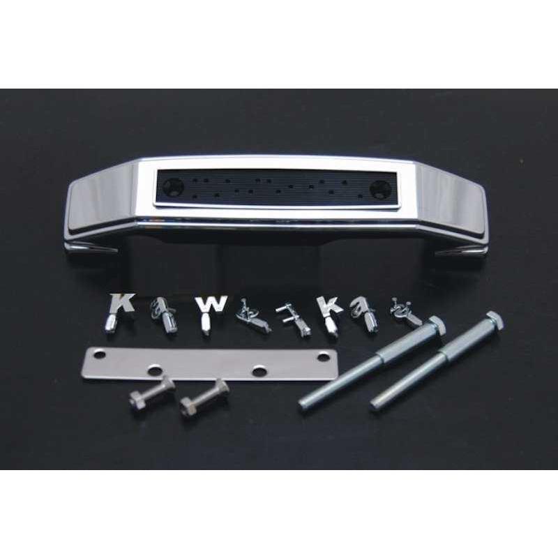 DOREMI COLLECTION ドレミコレクション フォークカバーエンブレム 文字：小文字Kawasaki / 本体：メッキ ゼファー400 ゼファー750 ゼファーX KAWASAKI カワサキ | DOREMI COLLECTION