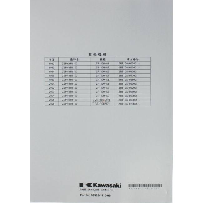 カワサキ（Kawasaki） サービスマニュアル (基本版) 【和文】 ゼファー