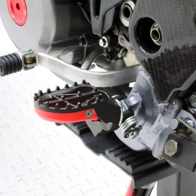 DRC ディーアールシー ワイドフットペグ モタード DR-Z400S DR-Z400SM RM125 RM250 RMX250 RMX250S SUZUKI スズキ フットペグ ステップ 足回り_1