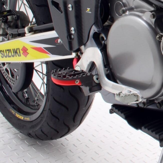 DRC ディーアールシー ワイドフットペグ モタード DR-Z400S DR-Z400SM RM125 RM250 RMX250 RMX250S SUZUKI スズキ フットペグ ステップ 足回り_2