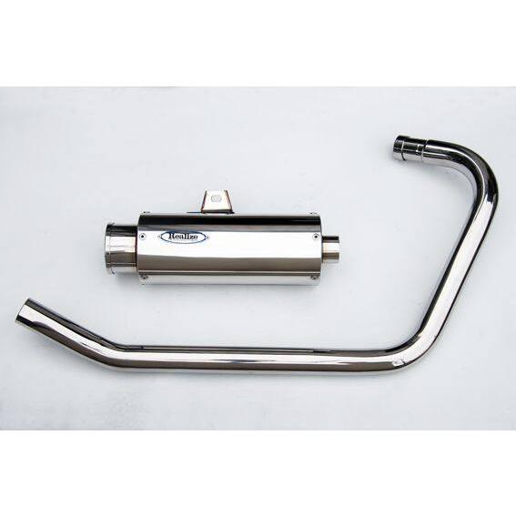 Realize 250TR バイクマフラー100φ砲弾マフラーtype3 REALIZE（リアライズ） 100φ砲弾 タイプ3 フルエキゾーストマフラー