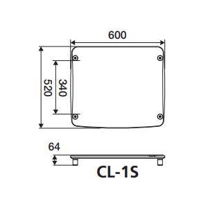 アイシン高丘 CL-1S-DG タテ型オーディオラック1段ダークグレー