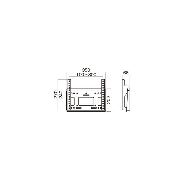 MH-451B 〜50V型対応 壁掛金具(角度固定) HAMILEX ハヤミ工産【送料