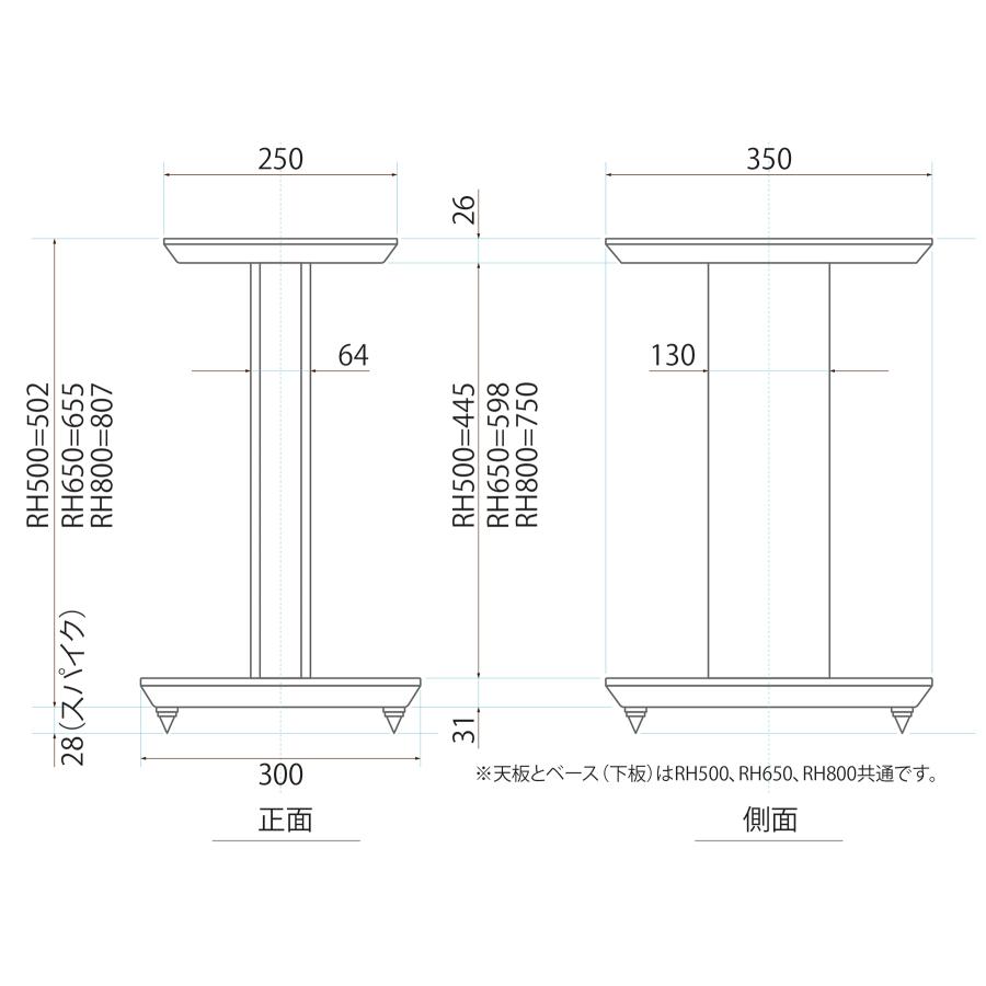 Sound Magic RH800BB/ペア RH800BB（ペア）スピーカースタンド Sound Magic（サウンドマジック