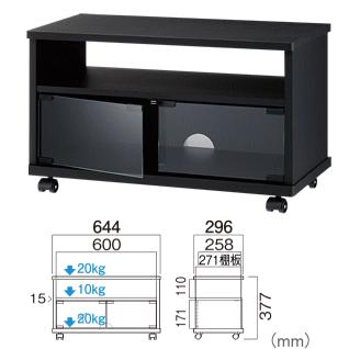 TV-SP640  22〜26V型対応小型テレビ台 ハヤミ工産 TIMEZ｜webjapan