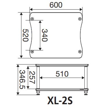 アイシン高丘 XL-2S-WL タテ型オーディオラック2段ライトウッド アイシン高丘 XL-2S-WL タテ型オーディオラック2段ライトウッド
