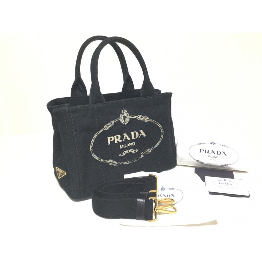 CANAPA PRADA プラダ カナパトート NERO 2WAYバック 美品 : ブランド