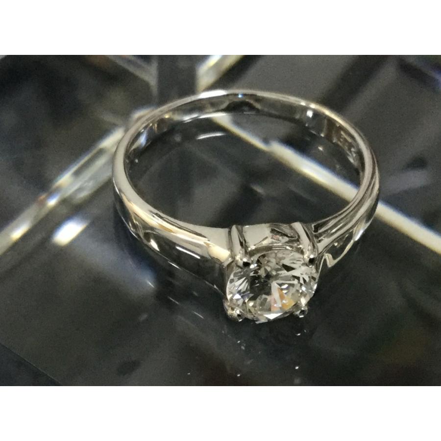 プラチナ ダイヤモン ドリング 0.76ct エンゲージリング 鑑別