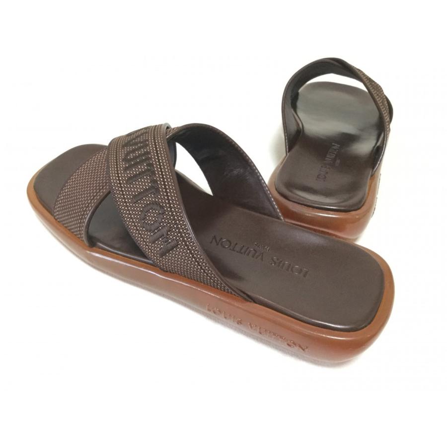 LOUIS VUITTON ルイヴィトン メンズ サンダル キャンパス レザー 未  