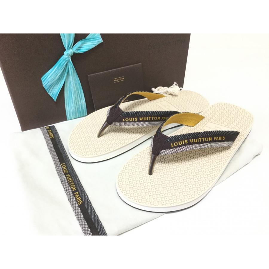 LOUIS VUITTON ルイ・ヴィトン ビーチサンダル　デニム LOUIS VUITTON ルイヴィトン デニムライン メンズ ビーチサンダル 未