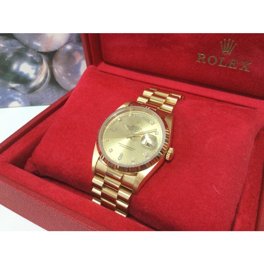 ロレックス デイデイト 10Pダイヤ 18238A W番 YG K18 イエローゴールド