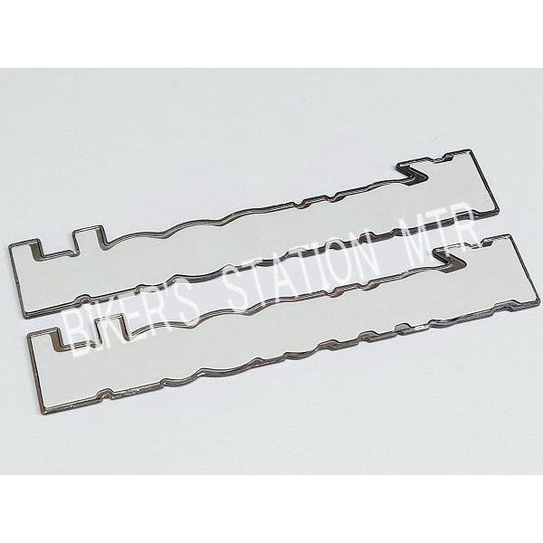 KAWASAKI カワサキ 純正 タンクエンブレム Lサイズ 全2色 クローム ゴールド kawasakiロゴ 2枚セット 立体エンブレム アルミエンブレム | カワサキ | 04