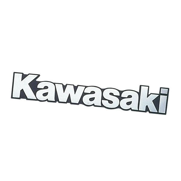 KAWASAKI カワサキ 純正 タンクエンブレム Lサイズ 全2色 クローム ゴールド kawasakiロゴ 2枚セット 立体エンブレム アルミエンブレム | カワサキ | 06