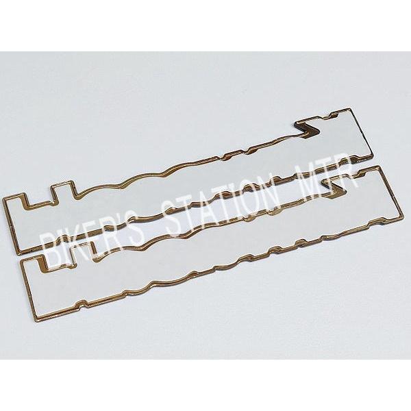 KAWASAKI カワサキ 純正 タンクエンブレム Lサイズ 全2色 クローム ゴールド kawasakiロゴ 2枚セット 立体エンブレム アルミエンブレム | カワサキ | 08