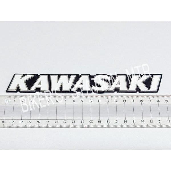 KAWASAKI カワサキ 純正 タンクエンブレム クラシック KAWASAKIロゴ 2枚セット 立体エンブレム｜webmtr2｜03