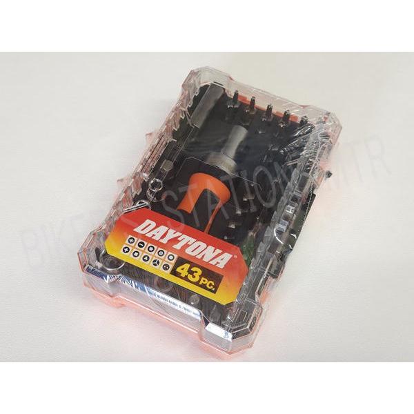 DAITONA デイトナ ミニツールセット 43ピース ラチェットドライバー付 工具セット DIY 61371 | DAYTONA（バイク用品）