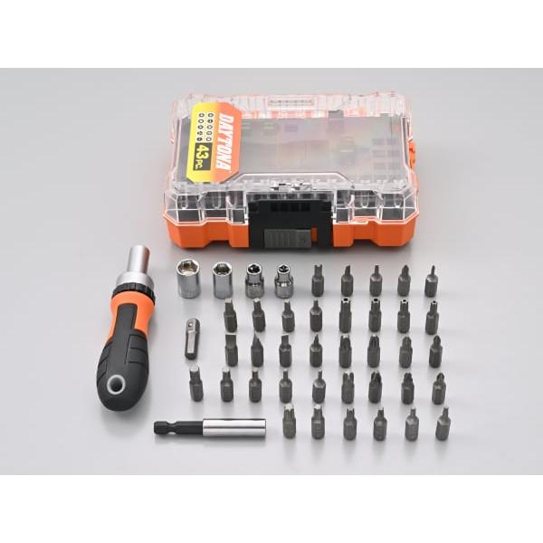 DAITONA デイトナ ミニツールセット 43ピース ラチェットドライバー付 工具セット DIY 61371 | DAYTONA（バイク用品） | 04