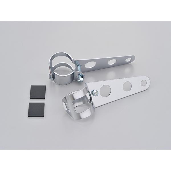 DAYTONA デイトナ ヘッドライトブラケット φ30〜39 スチール クロームメッキ 汎用ライトステー 68076 | DAYTONA（バイク用品） | 01