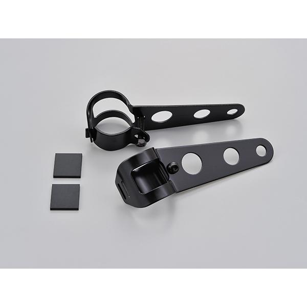 DAYTONA デイトナ ヘッドライトブラケット φ30〜39 スチール ブラック 汎用ライトステー 68077 | DAYTONA（バイク用品） | 01