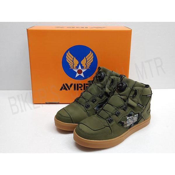 セール品！　アビレックス　AV2275　ライディングシューズ　オリーブ　27cm AVIREX（アヴィレックス） AV2275 DICTATOR ウォータープルーフ