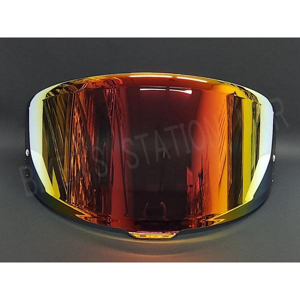 x fifteen シールドCWR F2 山城 レッドダークスモーク EXTRA SHIELD エキストラ CWR-F2 ダークスモークレッド ミラーシールド
