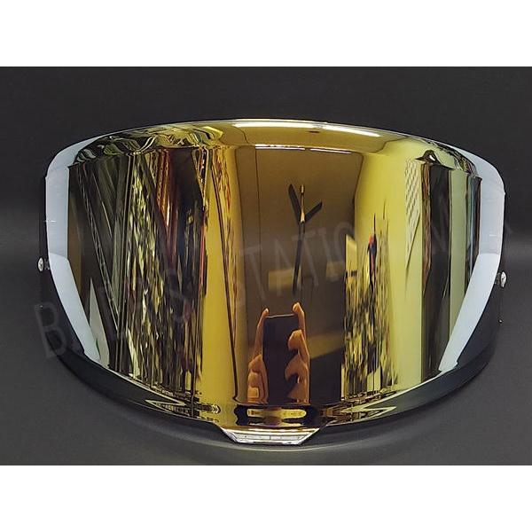 SHOEI スモークゴールドミラーシールド ピンロックシールド EXTRA SHIELD エキストラ CWR-F2 メロースモークゴールド ミラー