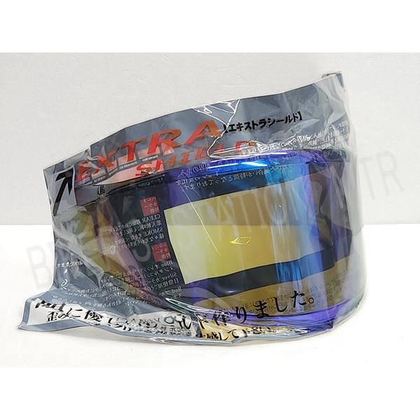 EXTRA SHIELD エキストラ CWR-F2 スモークブルーミラーシールド ピン