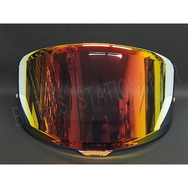 EXTRA SHIELD エキストラ CWR-F2 スモークレッドミラーシールド ピン