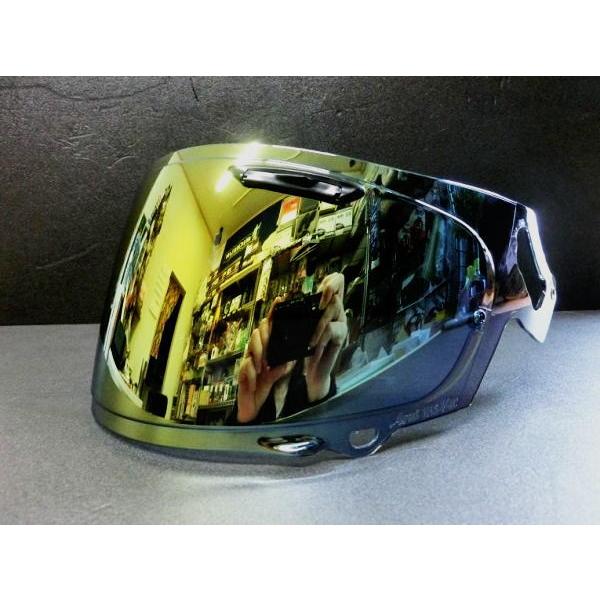 Arai(アライ) アドシス V type ミラーシールド(グリーン) VAS-V MV ミラーシールド グリーンブルー RXP 社外品 (アライ