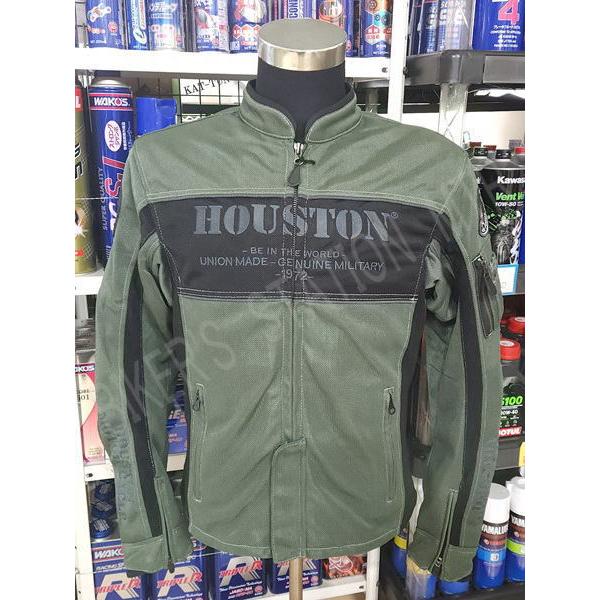セールプライス！　HTVA-2510S　メッシュジャケット　カーキ　XLサイズ HOUSTON ヒューストン HTVA-2510S メッシュジャケット カーキ