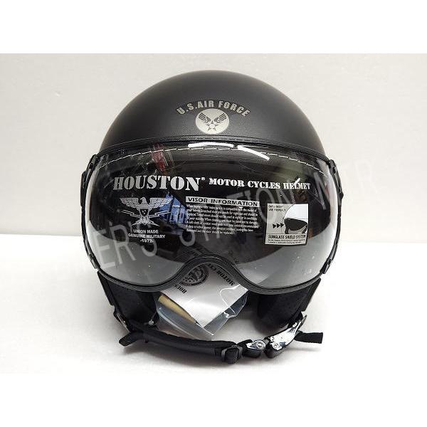 セールプライス　HTVH-2401　パイロットジェットヘルメット　マットネイビー HOUSTON（ヒューストン） スピード発送 HTVH-2401 パイロットジェット
