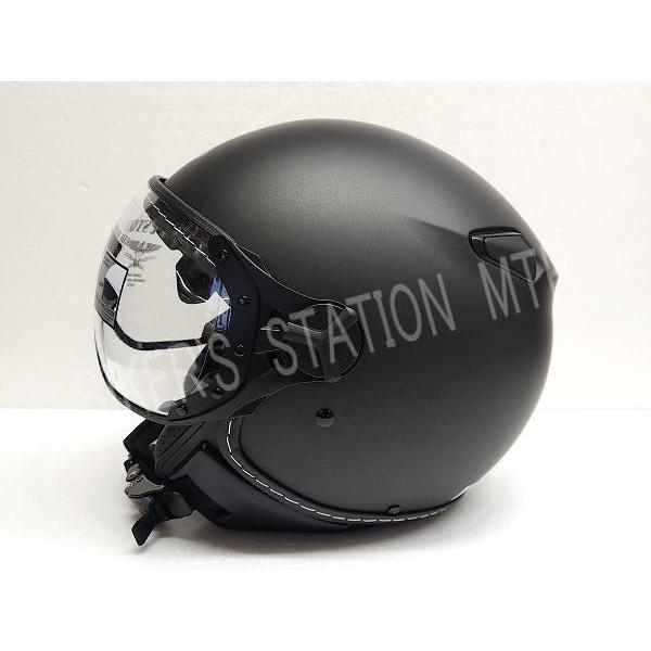 セールプライス　HTVH-2401　パイロットジェットヘルメット　マットブラック HOUSTON（ヒューストン） スピード発送 HTVH-2401 パイロットジェット